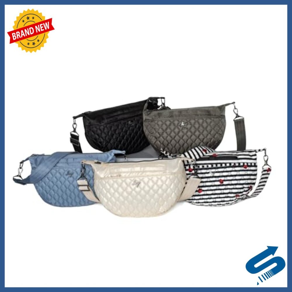 Rectangular Crossbody Bag With Multiple Zipper Po… - image 7